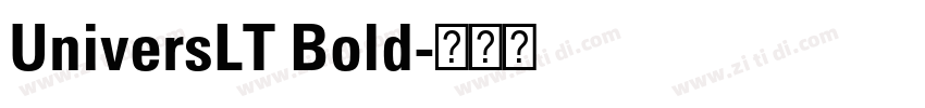 UniversLT Bold字体转换